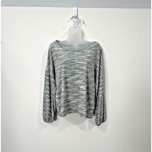 Womens SPADE & HEART Knit Top Medium Cold Shoulder Long Sleeve Casual USA